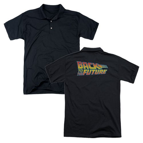 Back to the Future Logo Polo T-Shirt